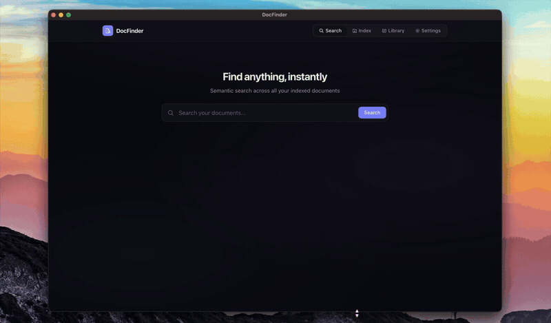 DocFinder demo